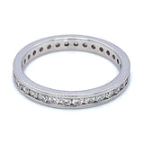 (LD) Banda para caballero con diamante en oro blanco 14k. D-0.60CTS.