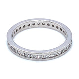 (LD) Banda para caballero con diamante en oro blanco 14k. D-0.60CTS.