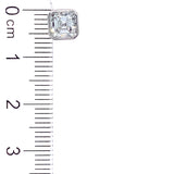 (LD) Aretes con diamantes de laboratorio en oro blanco 14kt. D-2.09Cts.