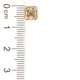 (LD) Aretes con diamantes de laboratorio en oro amarillo 14kt. D-2.10Cts.