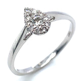 (MIA) Set de anillos con diamantes en oro blanco 18k