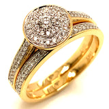 (MIA) Set de anillos con diamantes 18kt.