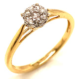 (MIA) Set de anillos con diamantes 18kt.