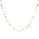 Cadena (bolitas) en oro amarillo 18kt. 40cm