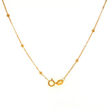 Cadena (bolitas) en oro amarillo 18kt. 40cm