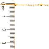 Cadena (bolitas) en oro amarillo 18kt. 40cm