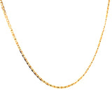 Cadena (valentina) en oro amarillo 18kt. 45cm