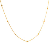 Cadena (bolitas) en oro amarillo 18kt. 45cm