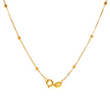 Cadena (bolitas) en oro amarillo 18kt. 45cm