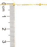 Cadena (bolitas) en oro amarillo 18kt. 45cm