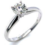 (SOFIA) Anillo con diamantes en oro blanco 10k