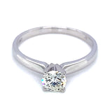 (SOFIA) Anillo con diamantes en oro blanco 10k