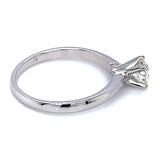 (SOFIA) Anillo con diamantes en oro blanco 10k