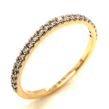 (SOFIA) Set de anillos con diamantes en oro amarillo 10kt.