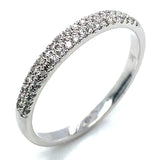 (SOFIA) Set de anillos con diamantes en oro blanco 10kt.