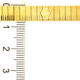 Pulsera estilo cartier en oro amarillo 10kt. 19.5cm