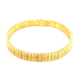 Pulsera estilo cartier en oro amarillo 10kt. 19cm