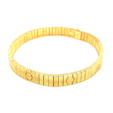 Pulsera estilo cartier en oro amarillo 10kt. 19cm