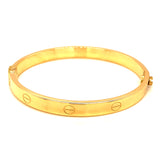 Caña (estilo cartier S) en oro amarillo 10kt.