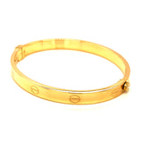 Caña (estilo cartier S) en oro amarillo 10kt.