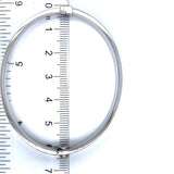 Caña (estilo cartier S) en oro blanco 10kt.