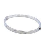 Caña (estilo cartier S) en oro blanco 10kt.