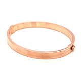 Caña (estilo cartier M) en oro rosado 10kt.