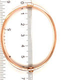 Caña (estilo cartier S) en oro rosado 10kt.