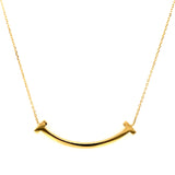 Collar (sonrisa) en oro amarillo 10k. 45cm/48cm