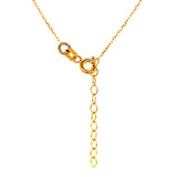 Collar (sonrisa) en oro amarillo 10k. 45cm/48cm