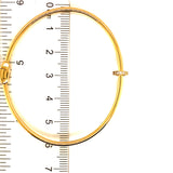 Caña (clavo) con circones en oro amarillo 10kt.