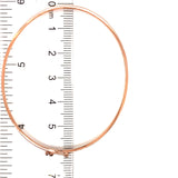 Caña (estilo cartier) en oro rosado 10k