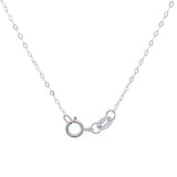 Collar de amatista con diamantes en oro blanco 14kt.