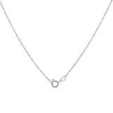 Collar de amatista con diamantes en oro blanco 14kt.