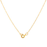 Collar de Amatista en oro amarillo 10k 45cm