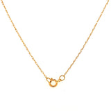 Collar de amatista con diamantes en oro amarillo 14k