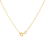 Collar de amatista con diamantes en oro amarillo 14k