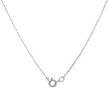 Collar de granate con diamantes en oro blanco 14k