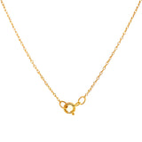 Collar de Granate en oro amarillo 10k.