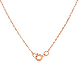 Collar de granate en oro rosado 14k. 45cm