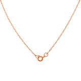 Collar de granate en oro rosado 14k. 45cm