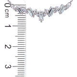 (LD) Collar con diamante de laboratorio en oro blanco 14kt. 39/43cm D-0.50Cts.