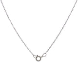 (LD) Collar con diamante de laboratorio en oro blanco 10kt. 45cm D-0.25Cts.