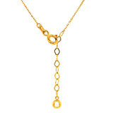 Collar (cruz) con circones en oro amarillo 10kt. 42/45cm