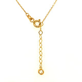 Collar tipo rosario (mariposa) en oro tres tonos 10k. 43/45cm