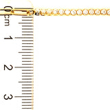 Pulsera (clip y circones) en oro amarillo 10kt. 19cm