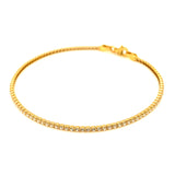 Pulsera (circones) en oro amarillo 10kt. 19.5cm