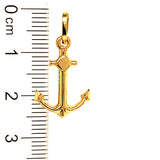 Dije (ancla) en oro amarillo 10kt.