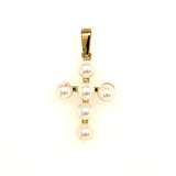 Dije (cruz) en oro amarillo 10kt.