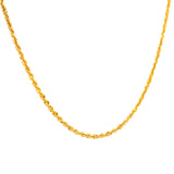 Cadena (cordón) hueca en oro amarillo 10kt. 45cm